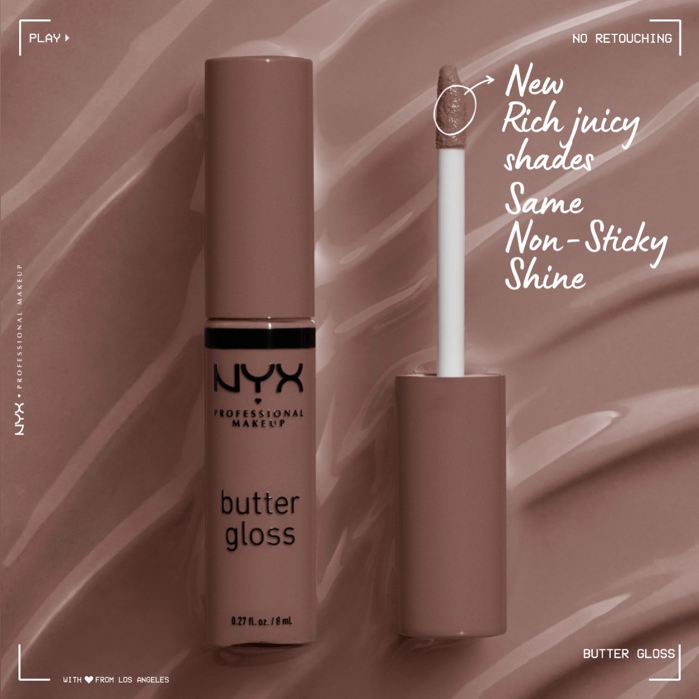 NWT NYX Butter Lip Gloss Cinnamon Roll Mini
